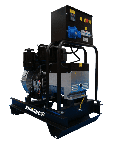 Grupo electrógeno 6-7 kva motor Lombardini 1500 rpm 230v - abierto