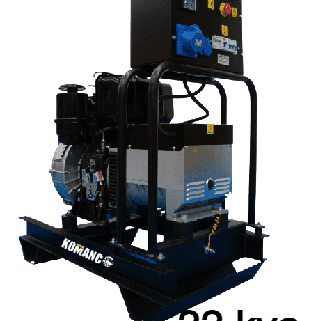 Grupo electrógeno 22 kva Perkins Komanc abierto Monofásico